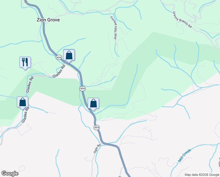 map of restaurants, bars, coffee shops, grocery stores, and more near 2154 Bause Watson Way in Gatlinburg