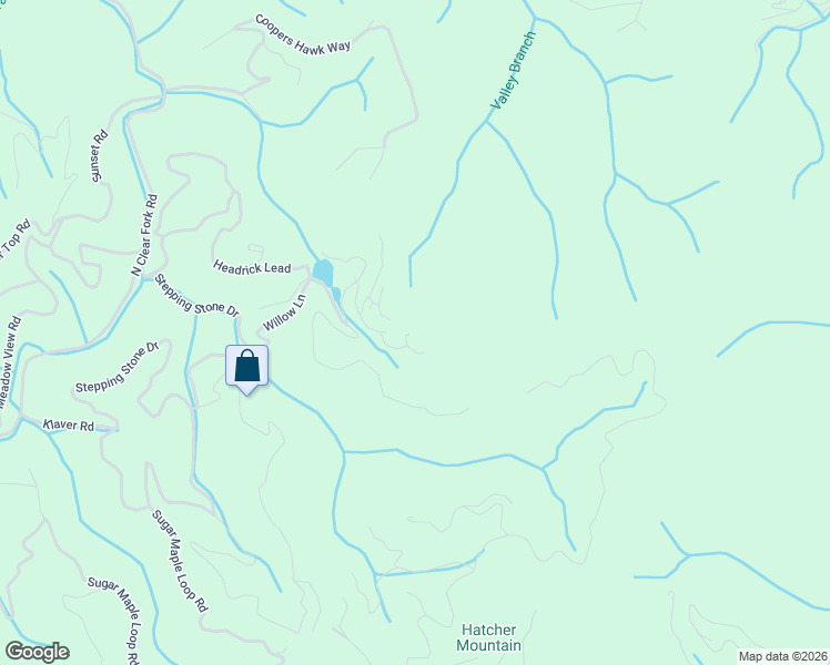 map of restaurants, bars, coffee shops, grocery stores, and more near 2202 Ridgeland Circle in Sevierville