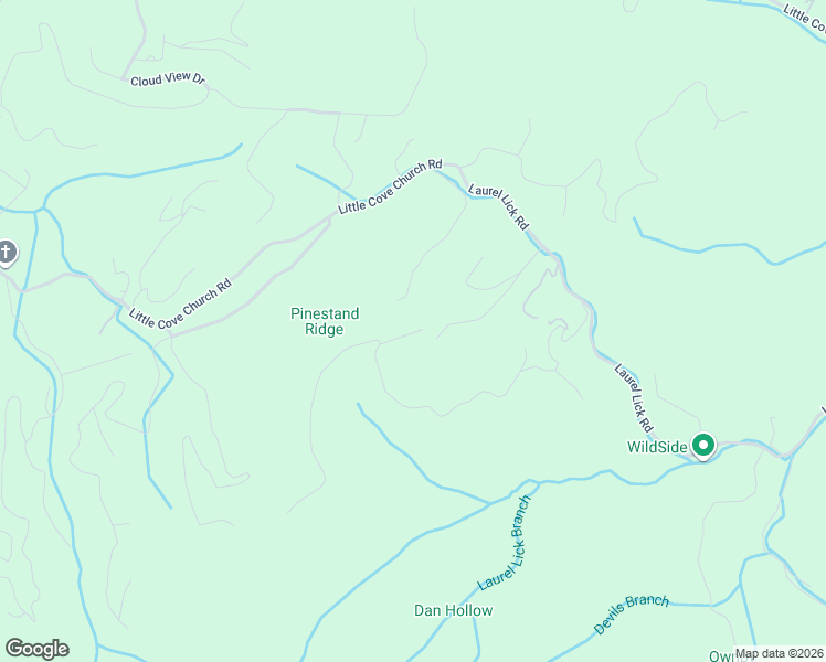 map of restaurants, bars, coffee shops, grocery stores, and more near 1291 Laurel Lick Road in Sevierville