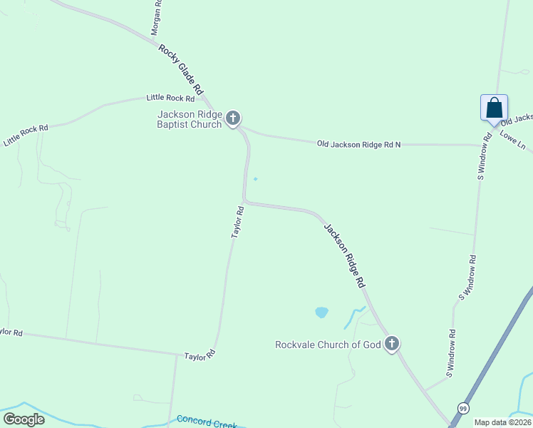 map of restaurants, bars, coffee shops, grocery stores, and more near 7106 Jackson Ridge Road in Rockvale