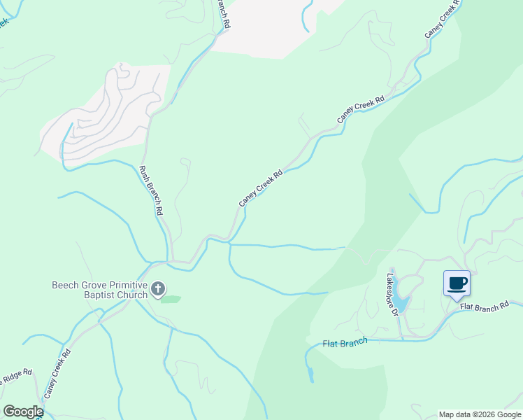 map of restaurants, bars, coffee shops, grocery stores, and more near 553 Caney Creek Rd in Sevierville
