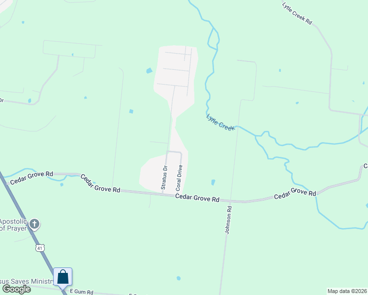 map of restaurants, bars, coffee shops, grocery stores, and more near 1043 Coral Drive in Murfreesboro