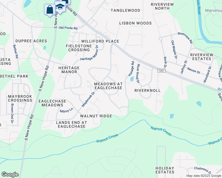 map of restaurants, bars, coffee shops, grocery stores, and more near 1713 Tilbrook Court in Raleigh