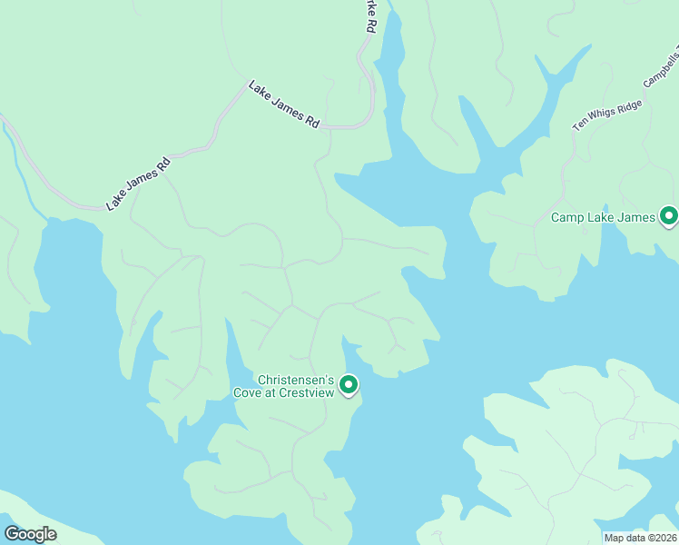 map of restaurants, bars, coffee shops, grocery stores, and more near 407 Peninsula Reserve Road in Nebo