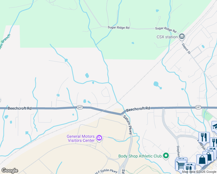 map of restaurants, bars, coffee shops, grocery stores, and more near 1164 Wrights Mill Road in Spring Hill