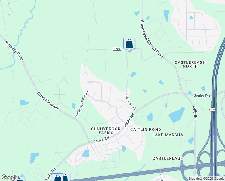 map of restaurants, bars, coffee shops, grocery stores, and more near 627 Vine Pond Court in Apex