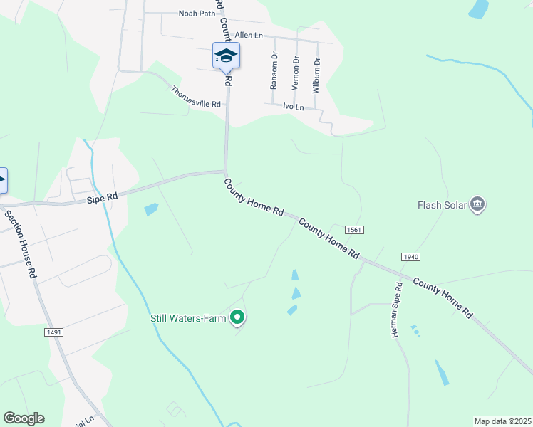 map of restaurants, bars, coffee shops, grocery stores, and more near 4581 County Home Road in Conover