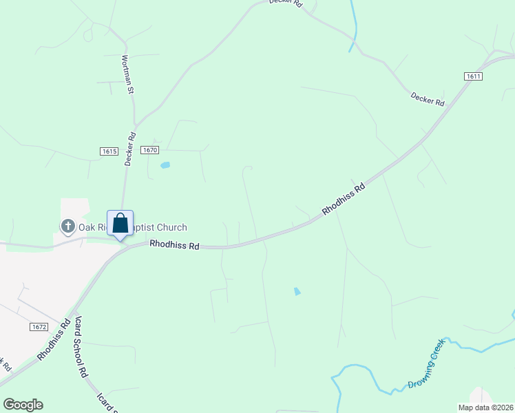 map of restaurants, bars, coffee shops, grocery stores, and more near 8069 Rhodhiss Road in Connelly Springs