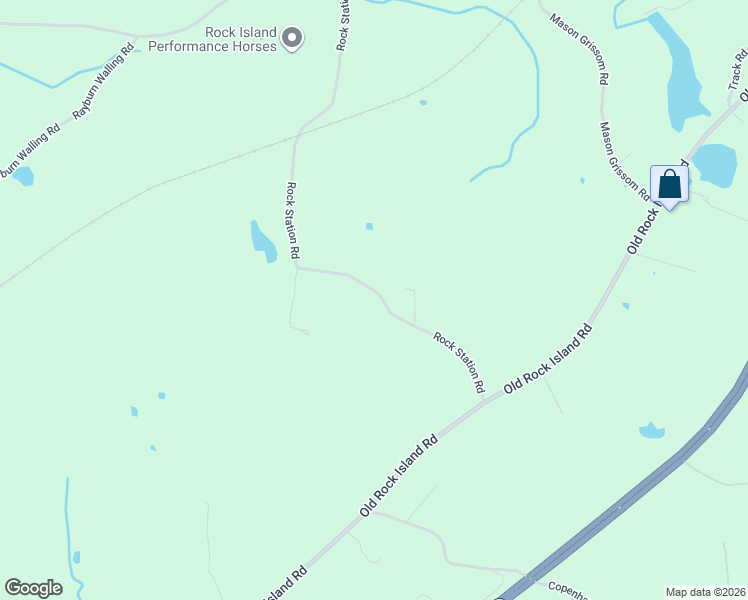 map of restaurants, bars, coffee shops, grocery stores, and more near 421 Rock Station Road in Rock Island