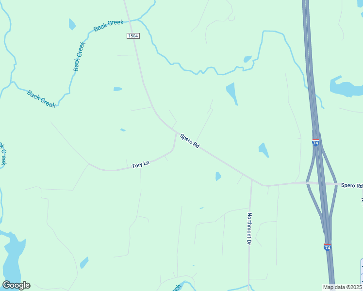 map of restaurants, bars, coffee shops, grocery stores, and more near 1127 Tory Lane in Asheboro
