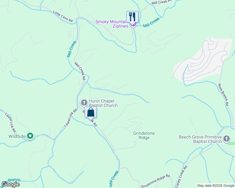 map of restaurants, bars, coffee shops, grocery stores, and more near 4187 Dellinger Hollow Road in Pigeon Forge