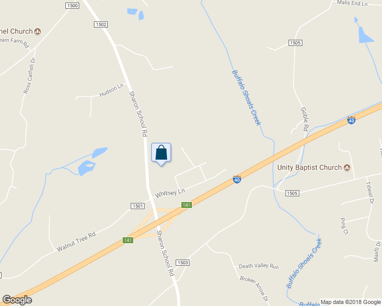 map of restaurants, bars, coffee shops, grocery stores, and more near 116 White Dogwood Lane in Statesville