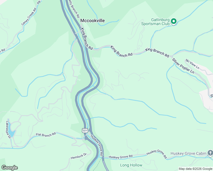 map of restaurants, bars, coffee shops, grocery stores, and more near 402 Sassafras Trail in Pigeon Forge