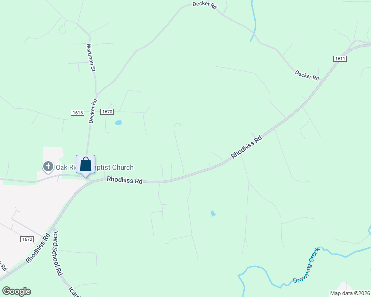map of restaurants, bars, coffee shops, grocery stores, and more near 8069 Rhodhiss Road in Connelly Springs