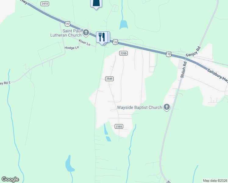 map of restaurants, bars, coffee shops, grocery stores, and more near 206 Sigmon Road in Statesville