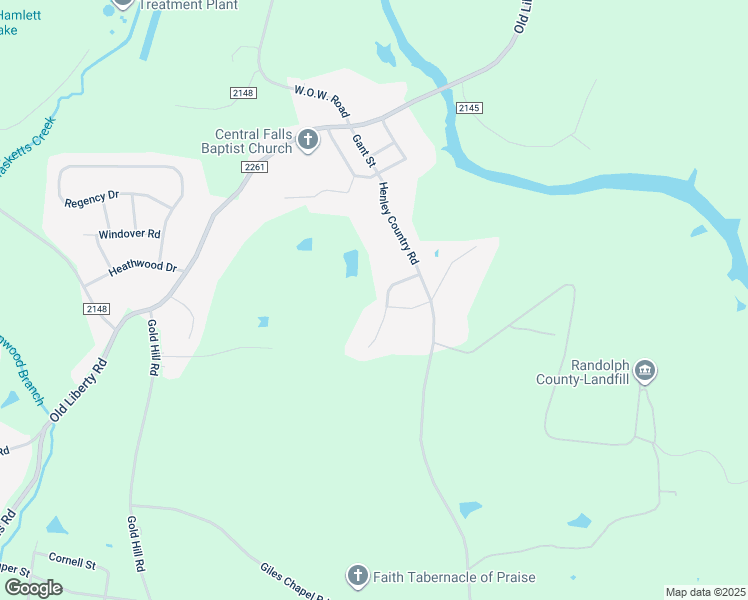 map of restaurants, bars, coffee shops, grocery stores, and more near 1045 Pearl Court in Randleman