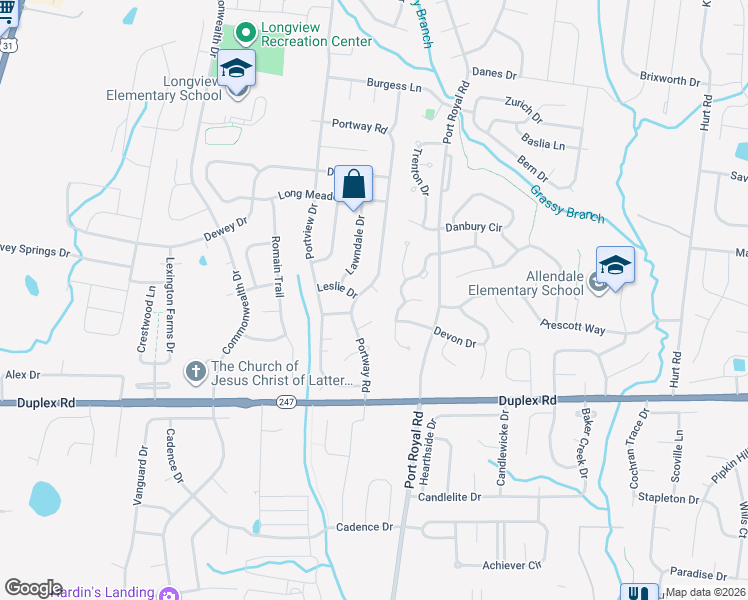 map of restaurants, bars, coffee shops, grocery stores, and more near 1905 Thesa Court in Spring Hill
