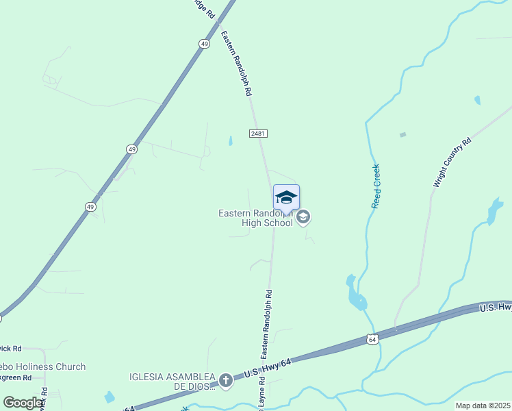 map of restaurants, bars, coffee shops, grocery stores, and more near 5621 Bent Oak Avenue in Ramseur