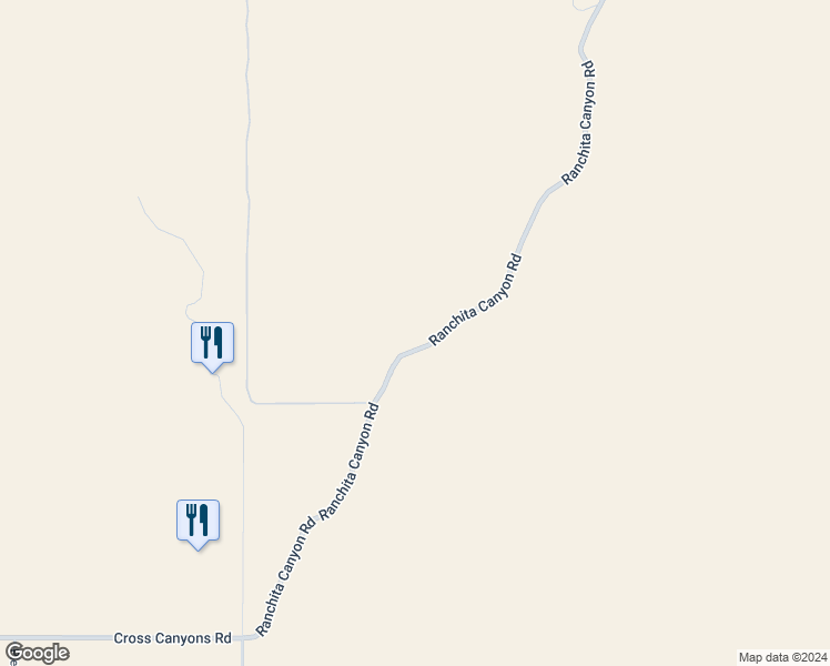 map of restaurants, bars, coffee shops, grocery stores, and more near 3470 Ranchita Canyon Road in San Miguel