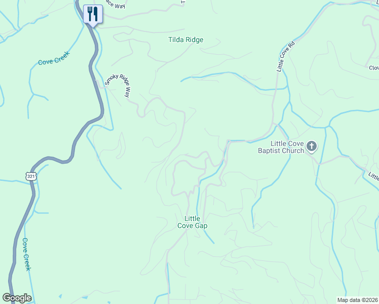 map of restaurants, bars, coffee shops, grocery stores, and more near 3339 Lonesome Pine Way in Sevierville