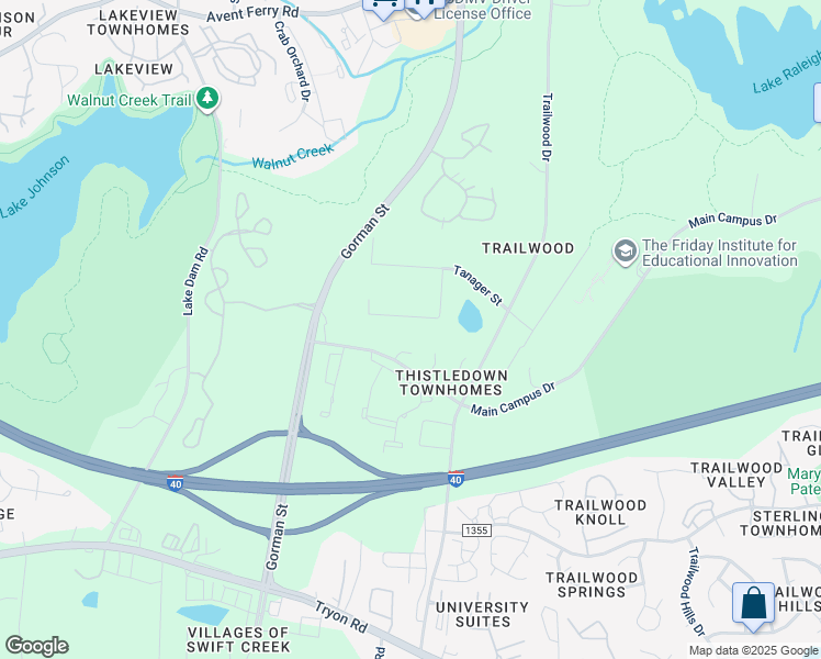 map of restaurants, bars, coffee shops, grocery stores, and more near 1813 Pictou Road in Raleigh