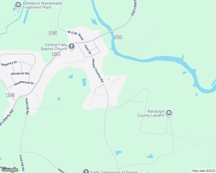 map of restaurants, bars, coffee shops, grocery stores, and more near 1121 Barkwood Road in Randleman
