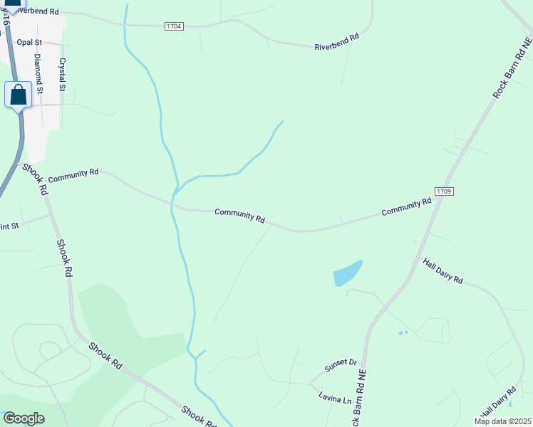 map of restaurants, bars, coffee shops, grocery stores, and more near 2940 Community Road in Claremont