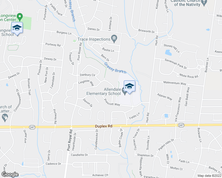map of restaurants, bars, coffee shops, grocery stores, and more near 2229 Hayward Lane in Spring Hill