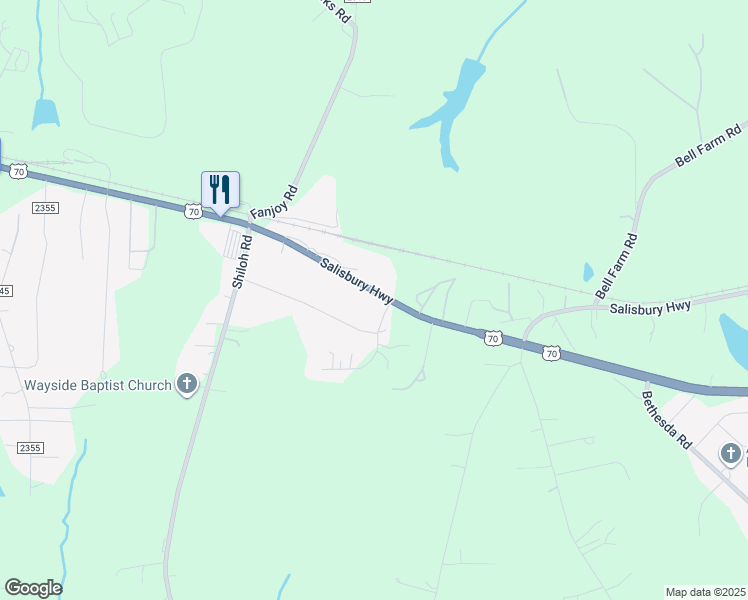 map of restaurants, bars, coffee shops, grocery stores, and more near 2242 Salisbury Hwy in Statesville