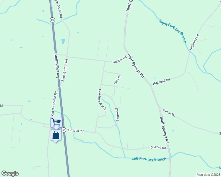 map of restaurants, bars, coffee shops, grocery stores, and more near 65 Dale Street in McMinnville