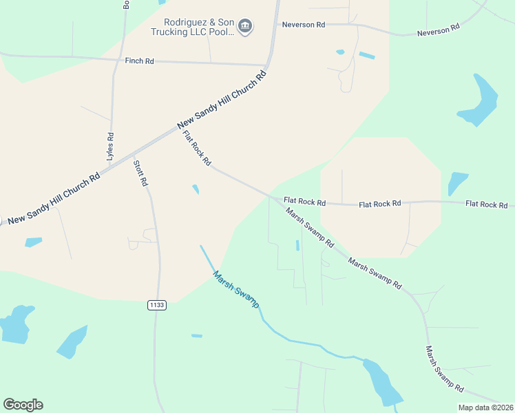 map of restaurants, bars, coffee shops, grocery stores, and more near 7511 Flat Rock Road in Sims