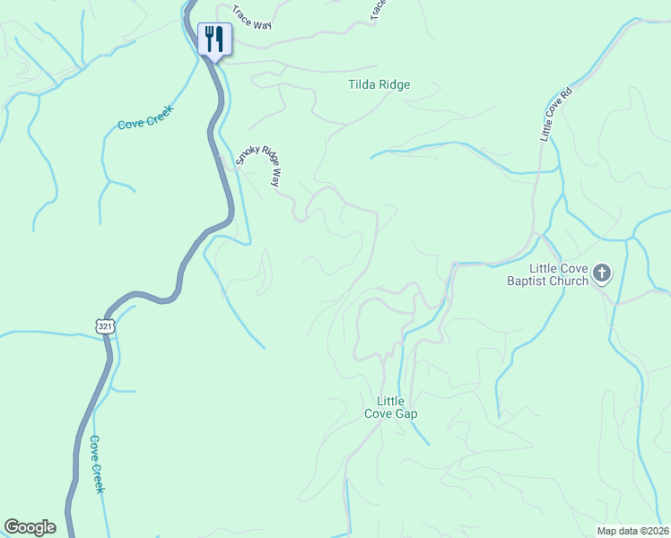 map of restaurants, bars, coffee shops, grocery stores, and more near 3349 Lonesome Pine Way in Sevierville