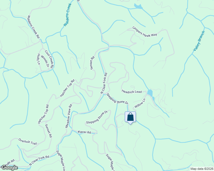 map of restaurants, bars, coffee shops, grocery stores, and more near 2379 Headrick Lead in Sevierville