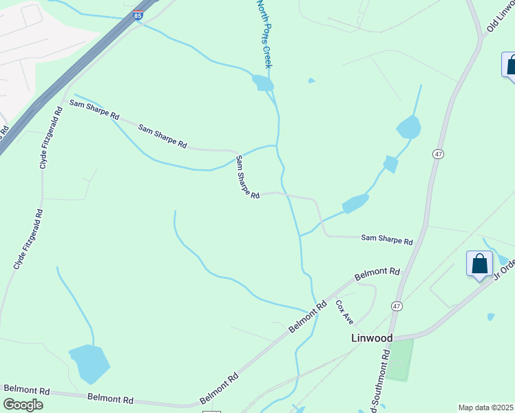 map of restaurants, bars, coffee shops, grocery stores, and more near 948 Sam Sharpe Road in Linwood