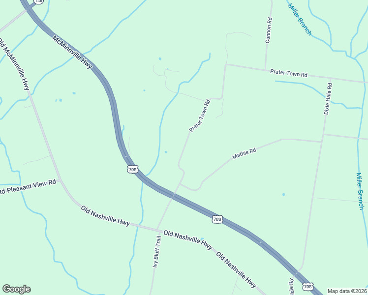 map of restaurants, bars, coffee shops, grocery stores, and more near 464 Prater Town Road in McMinnville