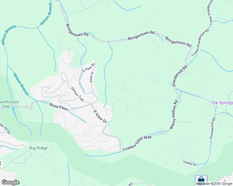 map of restaurants, bars, coffee shops, grocery stores, and more near 4224 South Boogertown Road in Sevierville