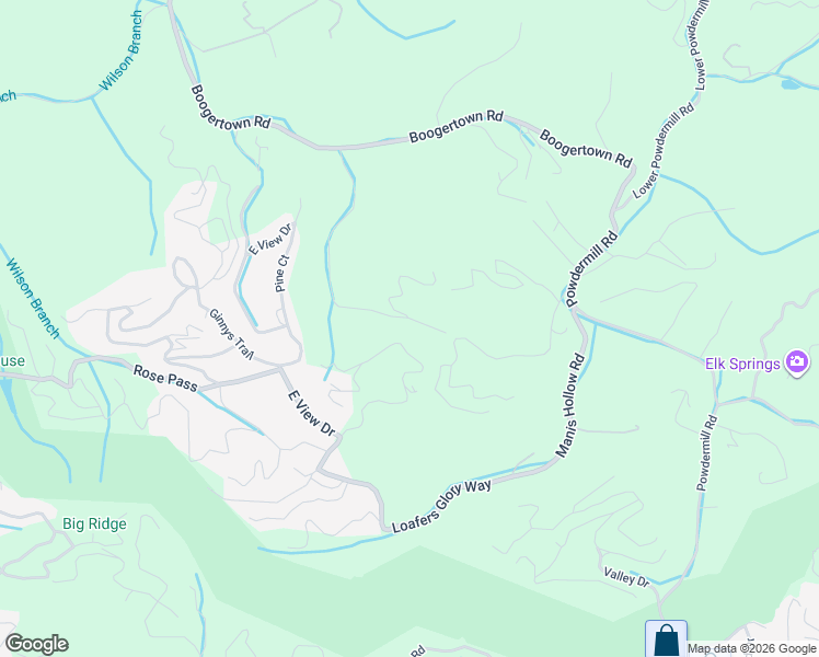 map of restaurants, bars, coffee shops, grocery stores, and more near 2214 Red Bud Road in Sevierville