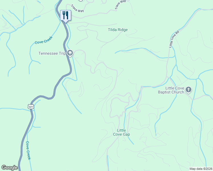 map of restaurants, bars, coffee shops, grocery stores, and more near 3349 Lonesome Pine Way in Sevierville