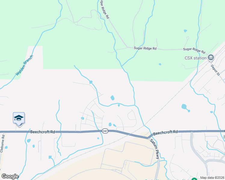 map of restaurants, bars, coffee shops, grocery stores, and more near 578 Beechcroft Rd in Spring Hill