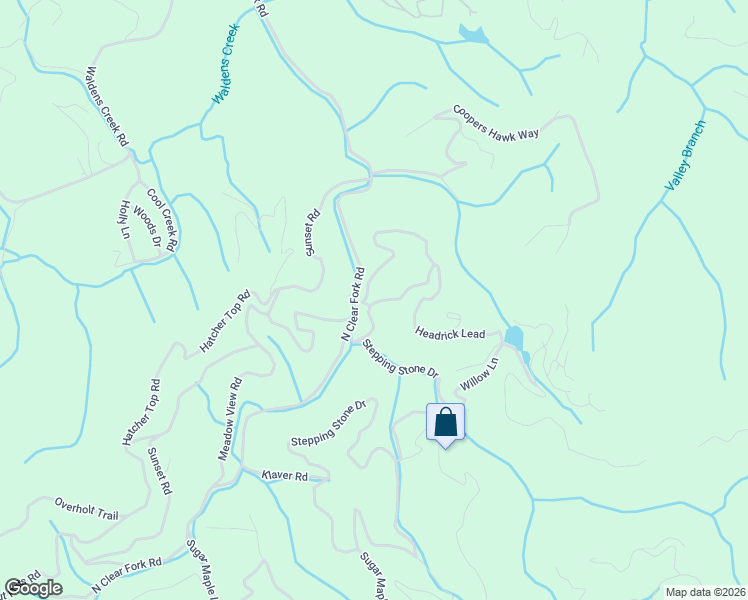 map of restaurants, bars, coffee shops, grocery stores, and more near 2372 Headrick Lead in Sevierville