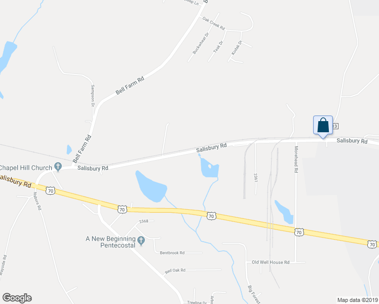 map of restaurants, bars, coffee shops, grocery stores, and more near 2506 Salisbury Highway in Statesville