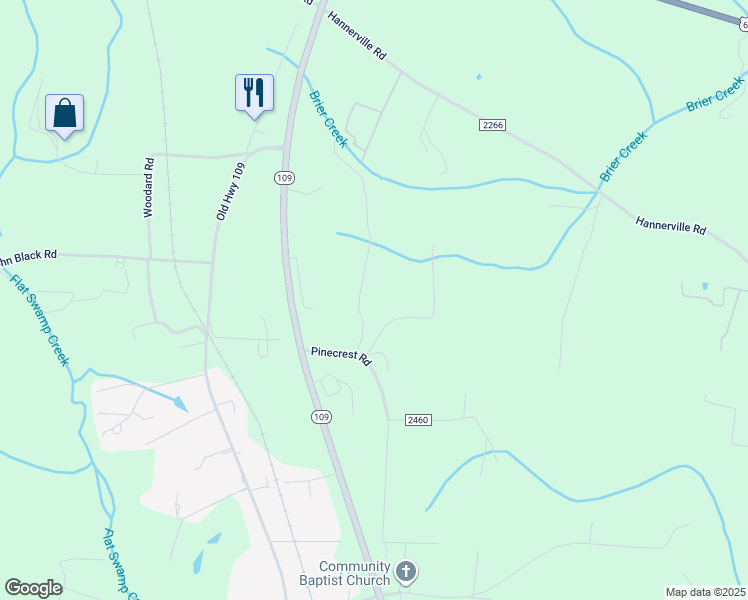 map of restaurants, bars, coffee shops, grocery stores, and more near Manus Lane in Davidson County