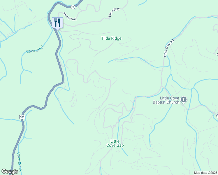 map of restaurants, bars, coffee shops, grocery stores, and more near 3308 Lonesome Pine Way in Sevierville
