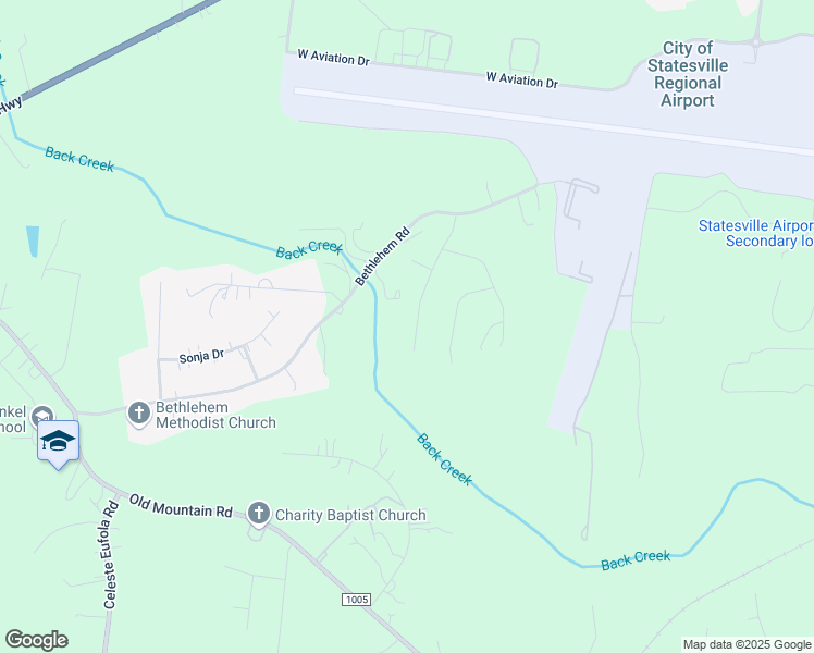 map of restaurants, bars, coffee shops, grocery stores, and more near 166 Greenwich Drive in Statesville