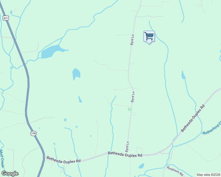 map of restaurants, bars, coffee shops, grocery stores, and more near 4897 Byrd Lane in College Grove