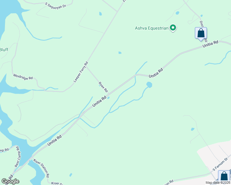 map of restaurants, bars, coffee shops, grocery stores, and more near 13076 Unitia Road in Friendsville