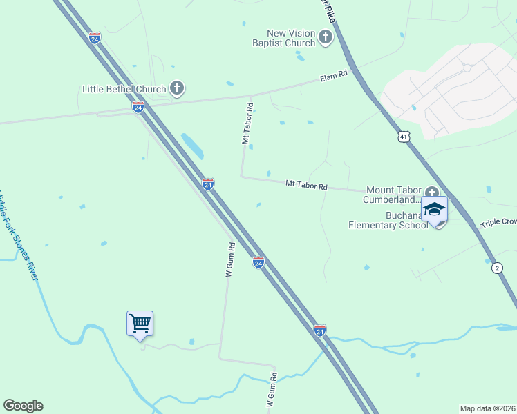 map of restaurants, bars, coffee shops, grocery stores, and more near 3228 Mount Tabor Road in Murfreesboro