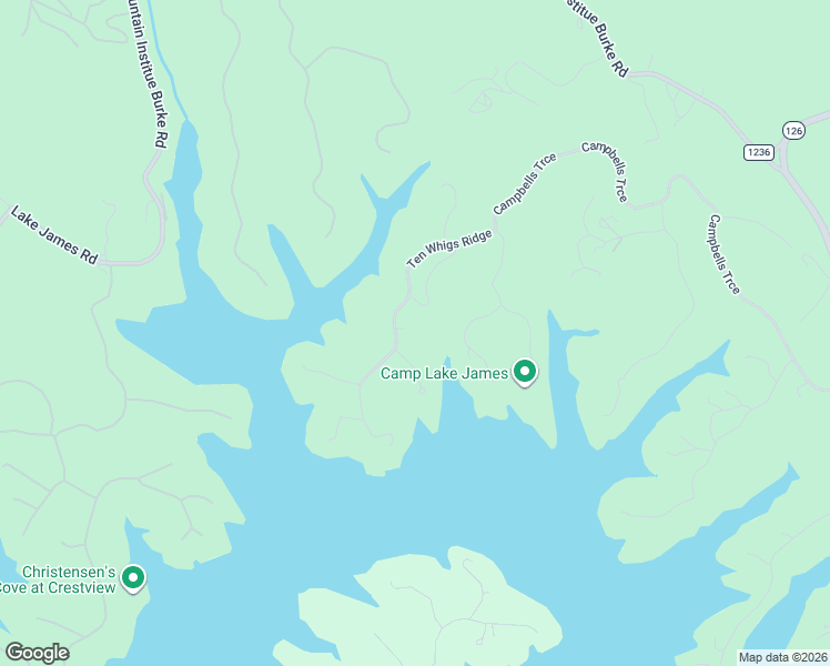 map of restaurants, bars, coffee shops, grocery stores, and more near 1267 Ten Whigs Ridge in Nebo