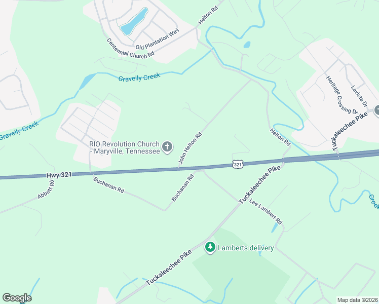 map of restaurants, bars, coffee shops, grocery stores, and more near 120 John Helton Road in Maryville