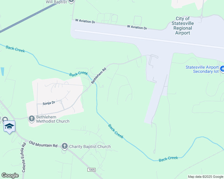 map of restaurants, bars, coffee shops, grocery stores, and more near 155 Greenwich Drive in Statesville